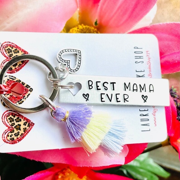 Mom Keychain - Mothers Day Gift - Mom Gift - Best Mom Every - Mama Gift - Picture 3 of 3